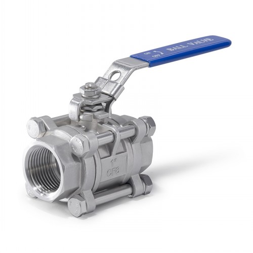 三片式不锈钢丝扣球阀Q11F