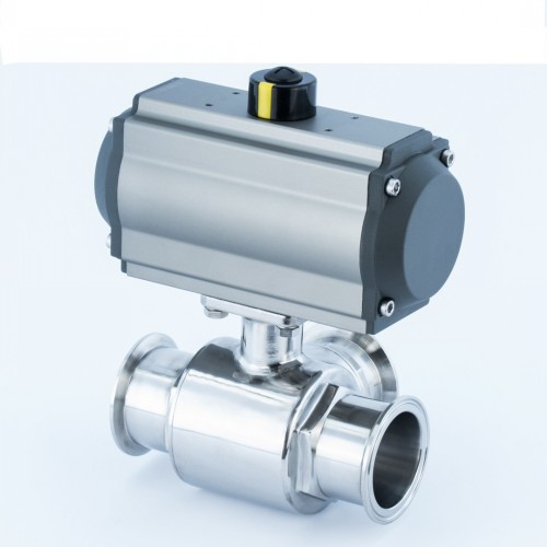 气动三通卫生级球阀